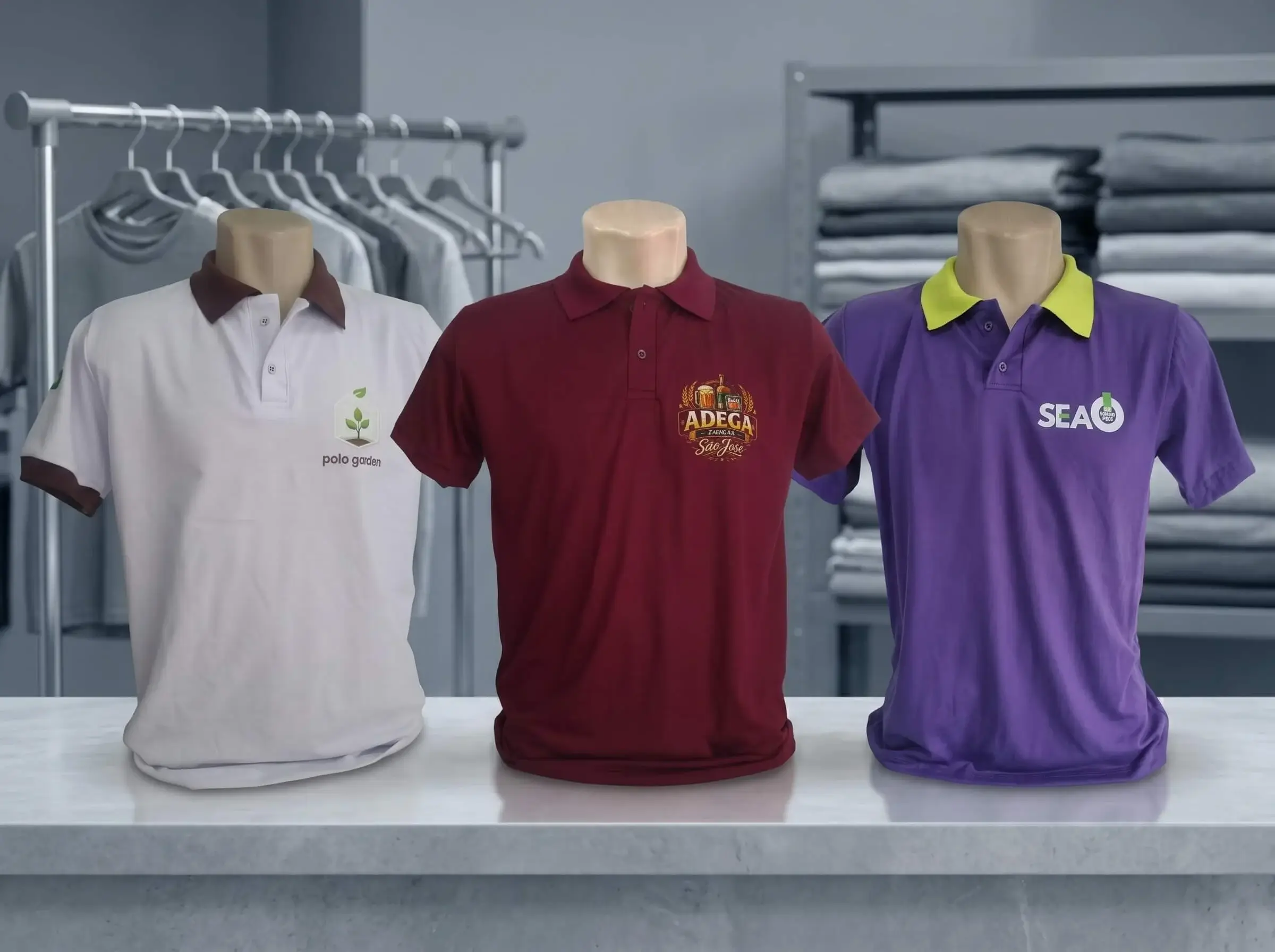 Camisas polo personalizadas — Ellav Confecções